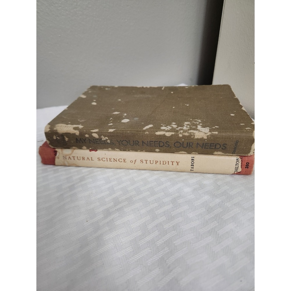 Vintage Books The Natural Science of Stupidity Paul Tabori & My Needs Your Needs